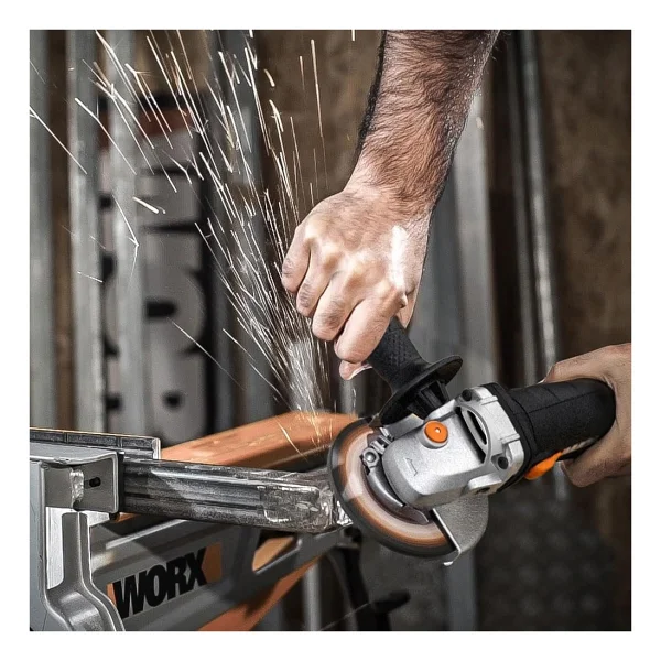 Worx Wx717 Açılı Taşlama Makinesi 750 W - Rölanti Devri 11000/Dk - 115 Mm Disk Çapı - Ilave Sap Saye - Görsel 3