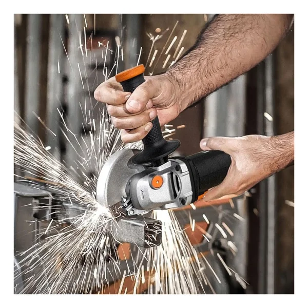 Worx Wx717 Açılı Taşlama Makinesi 750 W - Rölanti Devri 11000/Dk - 115 Mm Disk Çapı - Ilave Sap Saye - Görsel 4
