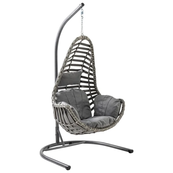 Capri Swing Milas 1 Kişilik Rattan Bahçe Salıncağı - Görsel 6