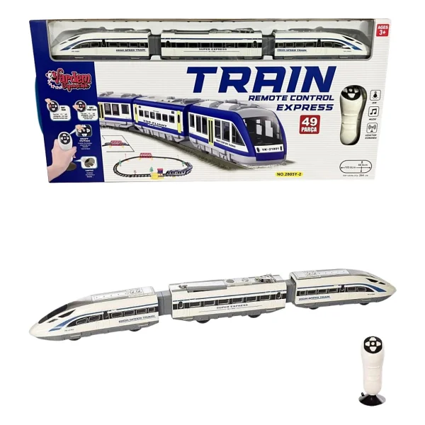 Vardem Uzaktan Kumandalı 49 Parça Işıklı 265 Cm Hızlı Tren Set - Görsel 2