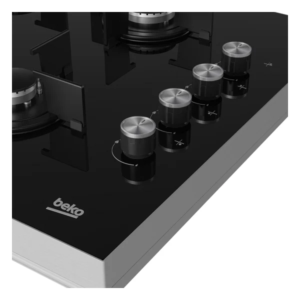 Beko Bstoc 826 S Siyah Cam Set Üstü Ocak - Görsel 9