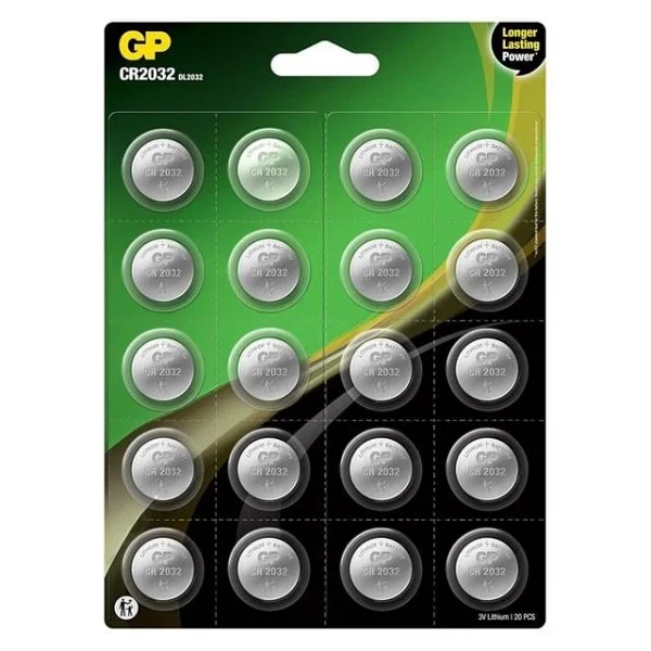 Gp Cr2032 3 V 20'li Lityum Düğme Pil - Görsel 6
