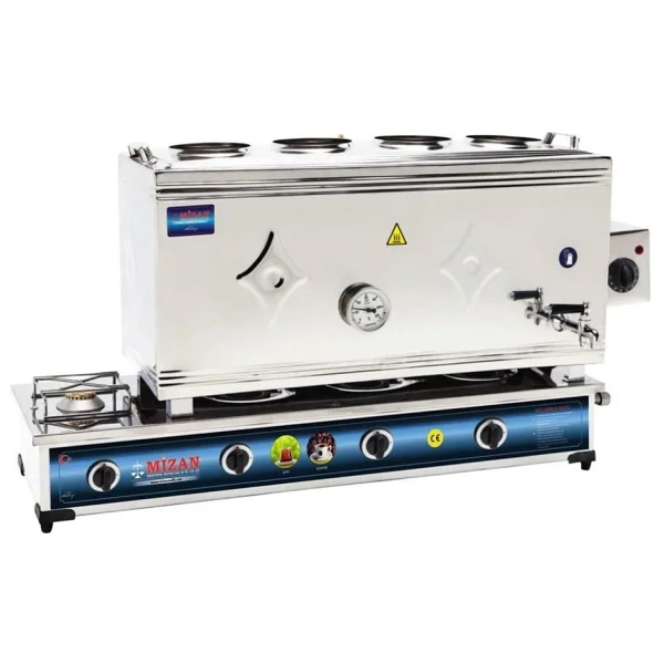 Mizan Tüplü + Elektrikli 60 Litre (304 Çelik) Çay Kazanı - Görsel 2