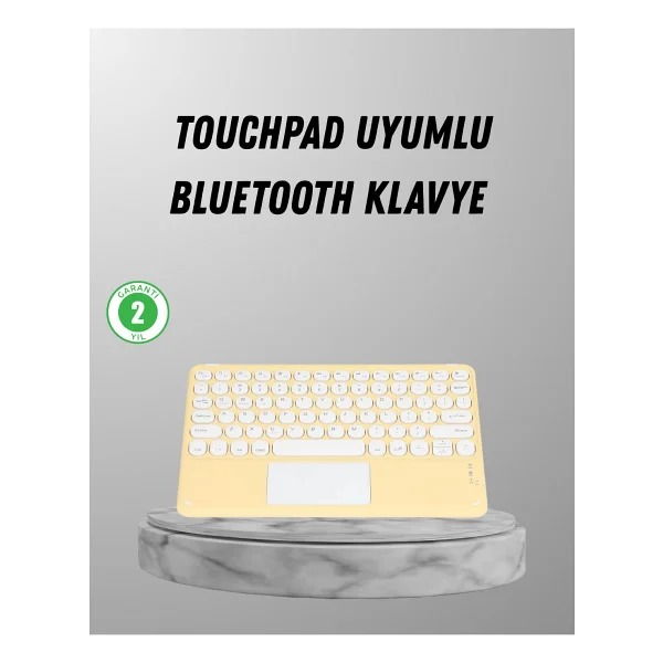 Bluetooth Klavye - Kablosuz, Sessiz Tuşlu, Android Ios Windows Uyumlu, Kompakt Taşınabilir Tasa - Görsel 6