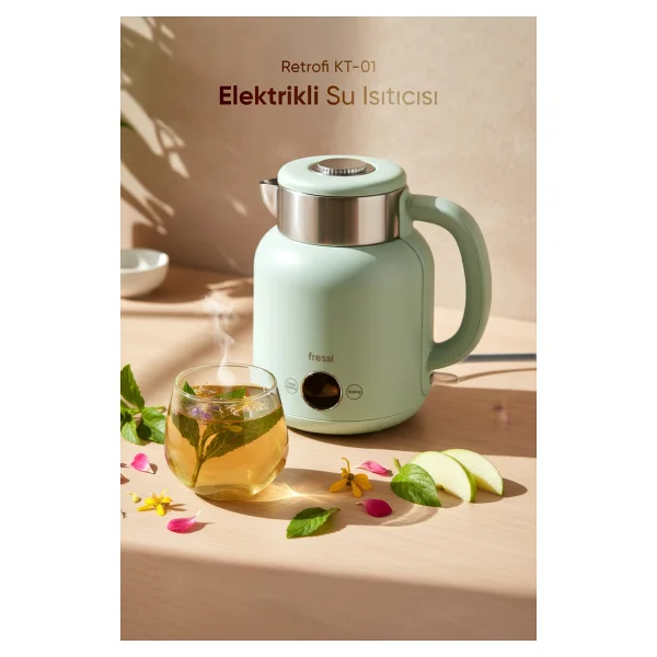 Fressi Retrofi Kt-01 1500 W 1.5 Lt Kettle - Görsel 9