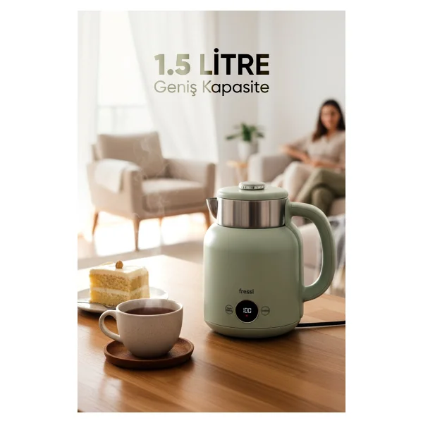 Fressi Retrofi Kt-01 1500 W 1.5 Lt Kettle - Görsel 2