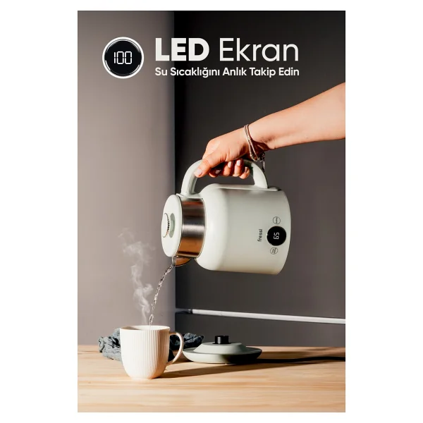 Fressi Retrofi Kt-01 1500 W 1.5 Lt Kettle - Görsel 3