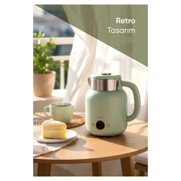 Fressi Retrofi Kt-01 1500 W 1.5 Lt Kettle - Görsel 5