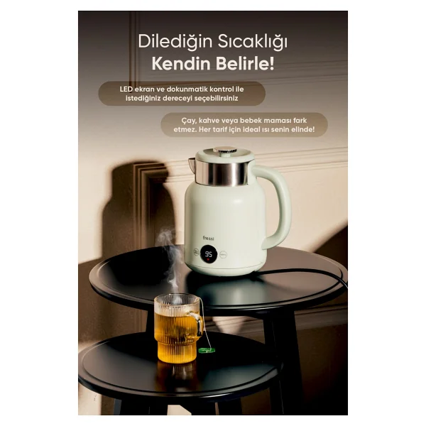 Fressi Retrofi Kt-01 1500 W 1.5 Lt Kettle - Görsel 6