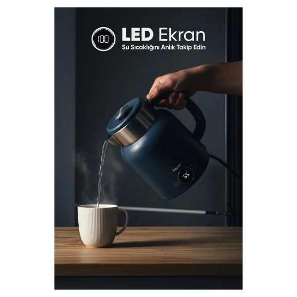 Fressi Urban Kt-01 1500 W 1.5 Lt Kettle - Görsel 3