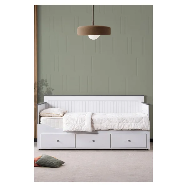 Setay Mobilya Marmaris Çekmeceli Divan Yavrulu Çift Kişilik Karyola + Soft Yatak - Görsel 4