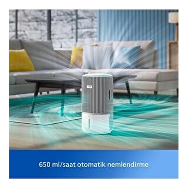 Philips 2'si 1 Arada Hava Temizleyici Ve Nemlendırıcı,300m3/S, Uzaktan Kontrol - Beyaz - Görsel 6