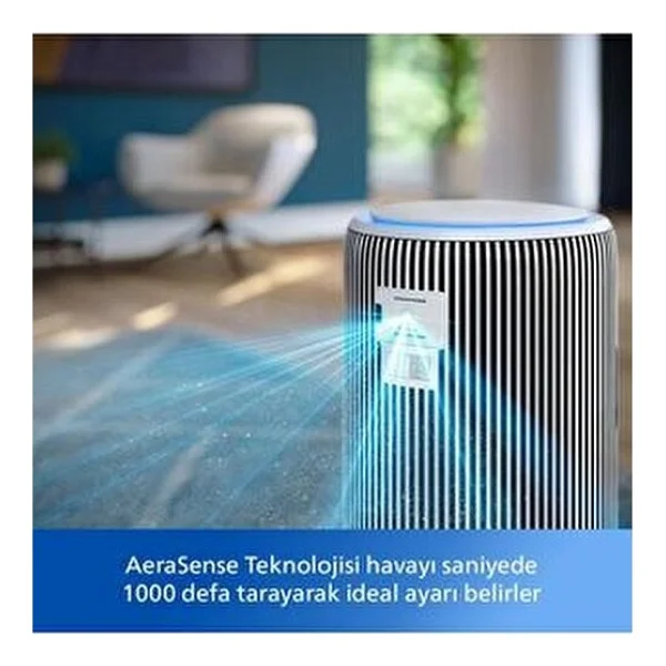 Philips 2'si 1 Arada Hava Temizleyici Ve Nemlendırıcı,300m3/S, Uzaktan Kontrol - Beyaz - Görsel 2