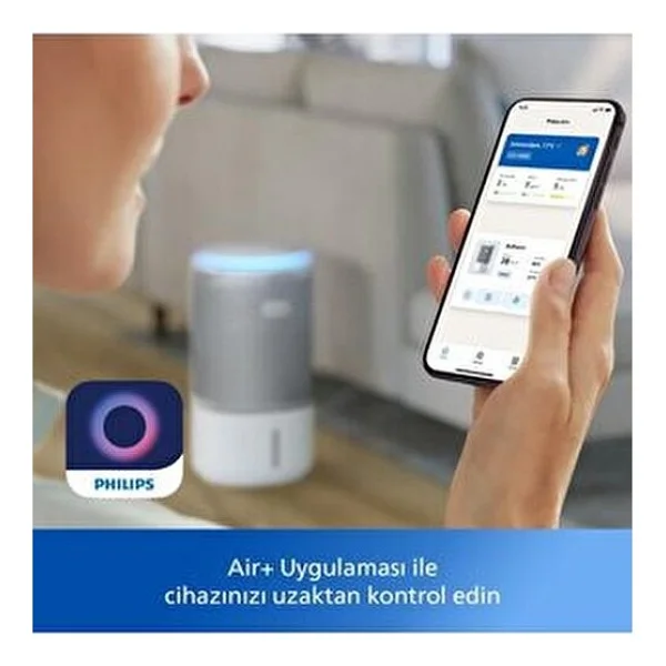 Philips 2'si 1 Arada Hava Temizleyici Ve Nemlendırıcı,300m3/S, Uzaktan Kontrol - Beyaz - Görsel 3