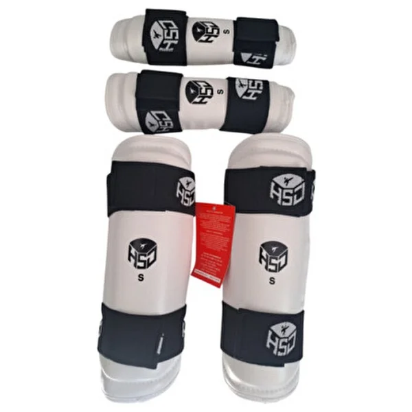 Haşado Taekwondo Kol Ve Kaval Koruma - Beyaz - Görsel 2