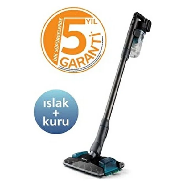 Philips 8000 Serisi Aqua Plus Kablosuz Dik Süpürge, Islak Kuru Temizlik Özelliği İle Kullanım Kolaylığı - Siyah - Görsel 6