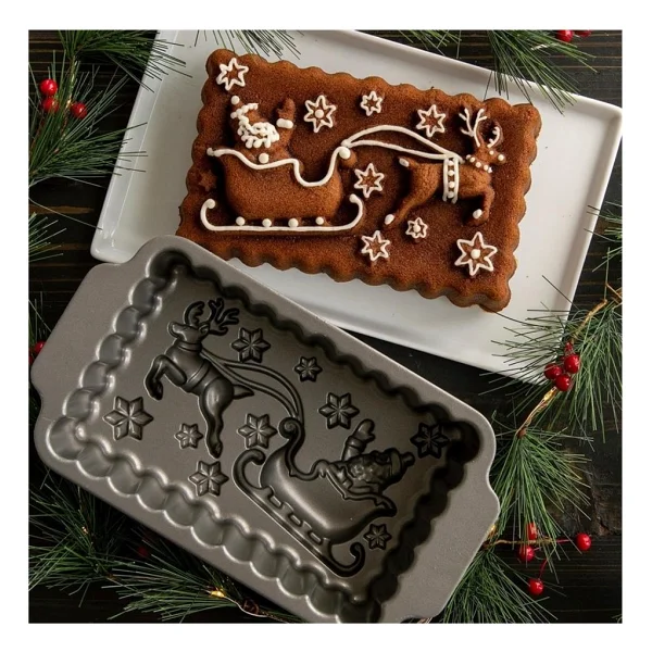 Nordic Ware Noel Baba'nın Kızağı Kek Kalıbı - Görsel 4