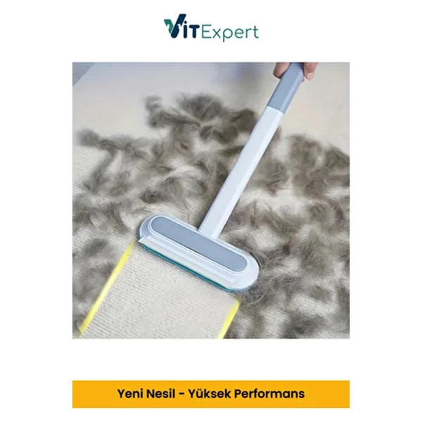 Vitexpert Yeni Nesil Çok Fonksiyonlu Kedi Köpek Tüyü Toplayıcı Koltuk Halı Kıl Tüy Alma & Temizleme Fırçası - Görsel 2