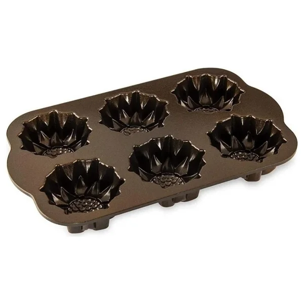 Nordic Ware Ayçiçek Döküm Mini 6'lı Kek Kalıbı - Görsel 2