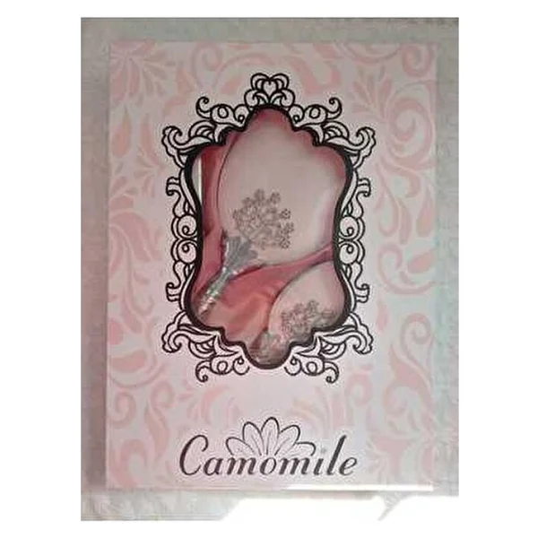 Camomile Ayna Tarak Takımı Pembe Renk Çeyizlik Gelin Bohçası Hediyelik Ayna Tarak Seti Hediye Kutusu - Görsel 6