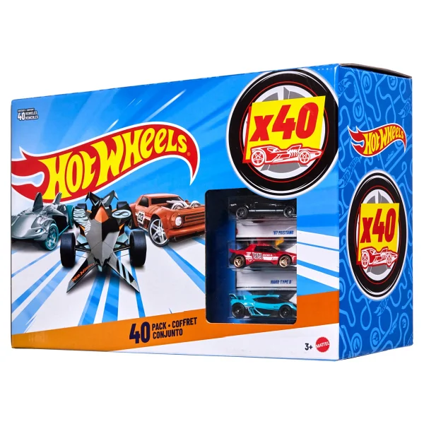 Hot Wheels 1:64 40'lı Paket Oyuncak Araba Jdw08 - Görsel 3