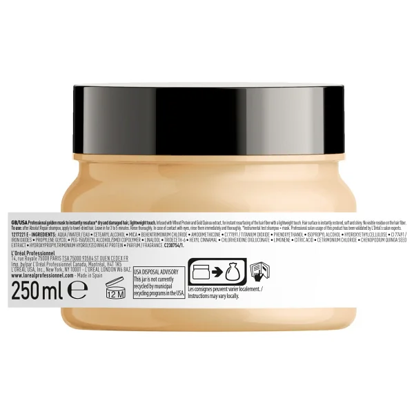L'oreal Paris Serie Expert Absolut Repair Golden Onarıcı Altın Saç Maskesi 250 Ml - Görsel 3