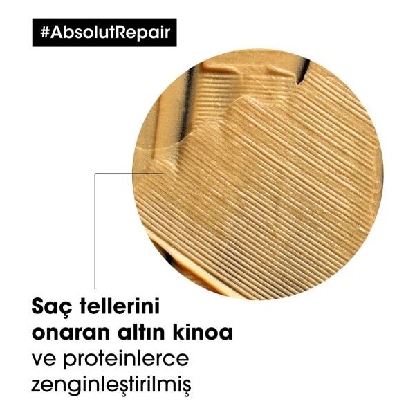 L'oreal Paris Serie Expert Absolut Repair Golden Onarıcı Altın Saç Maskesi 250 Ml - Görsel 6
