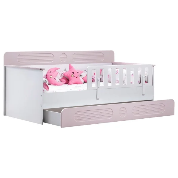 Setay Mobilya Flora Pembe 90x190 cm Yavrulu Montessori Karyola - Görsel 3