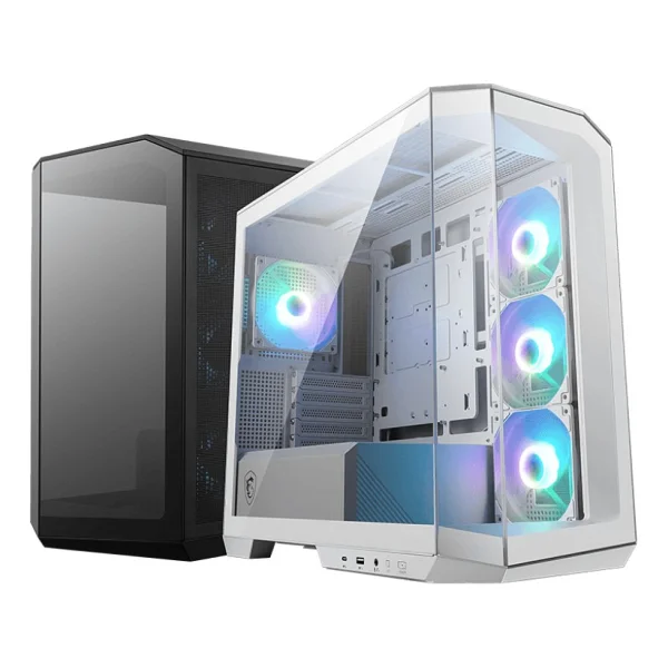 Msı Mag Pano M100r Pz Argb Fanlı Beyaz Micro Atx Oyuncu Kasası - Görsel 4