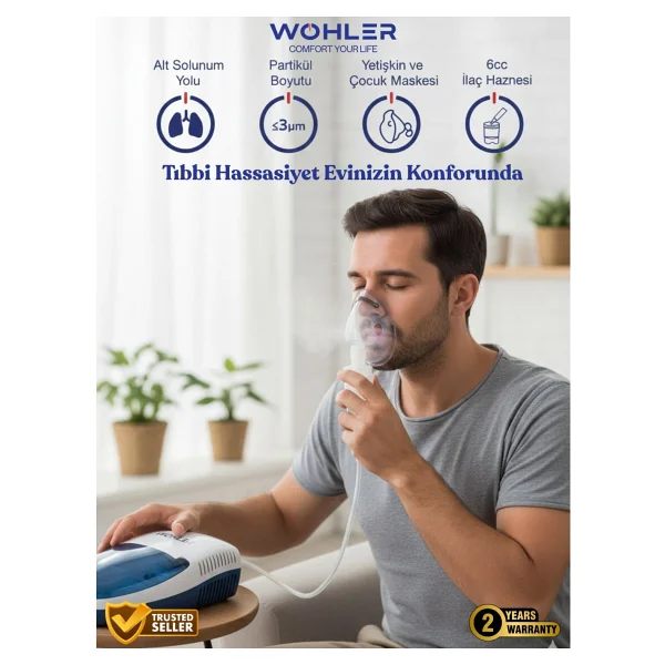 Wohler Kompresörlü Nebülizatör - Görsel 5