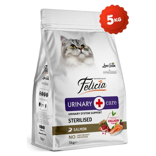 Felicia Kolajen Destekli Hipoalerjenik Somonlu Süper Premium Kedi Maması 5kg - 1 - Görsel 4