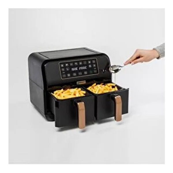 Kenwood Dual Air Fryer Bk Copper Hfp70.000bk 8 Lt Yağsız Fritöz - Görsel 7