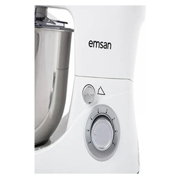 Emsan Bella Gusto Beyaz Stand Mikser 1300w 5-5,9 Lt Kapasiteli Paslanmaz Çelik Hazne - Görsel 4