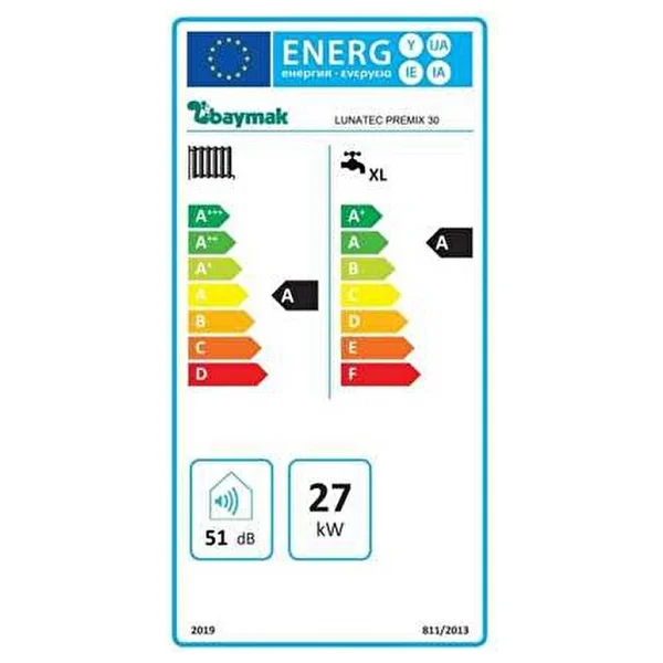 Baymak Lunatec Premix 30 kW Hermetik Tam Yoğuşmalı Kombi - Görsel 5