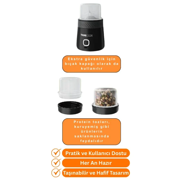 Tigrecook Kişisel Smoothie Blender - Görsel 3