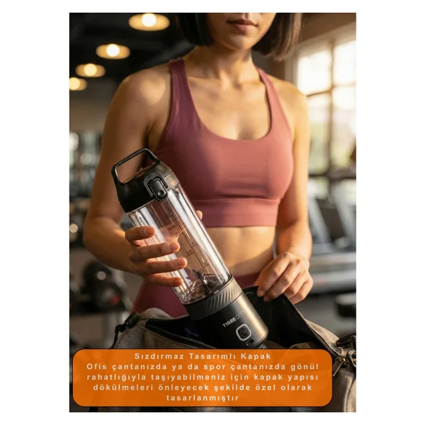 Tigrecook Pembe Kişisel Smoothie Blender - Görsel 3