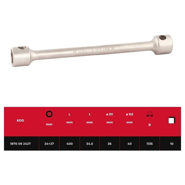 İzeltaş 1870092427 24x27 Mm İki Ağız Ağır Tip Bijon Anahtar - Görsel 2