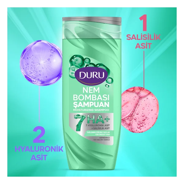 Duru Nem Bombası Arındırıcı & Hacim Verici 400 Ml Şampuan - Görsel 3