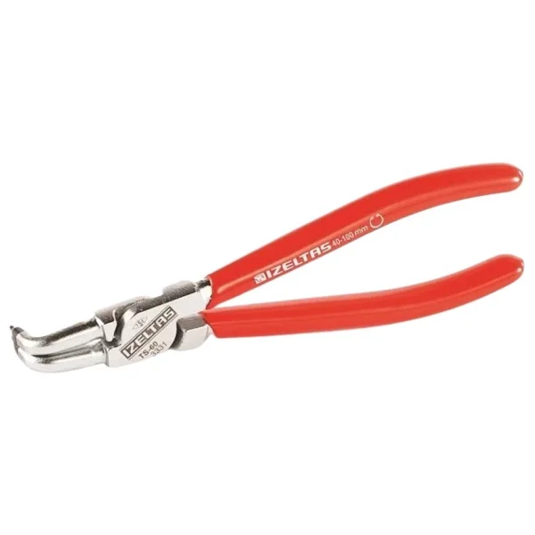 İzeltaş 3331 170 Mm Yaysız Eğri İç Segman Pensi - Görsel 7