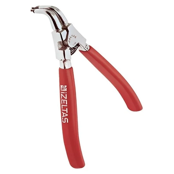 İzeltaş 3331 170 Mm Yaysız Eğri İç Segman Pensi - Görsel 6