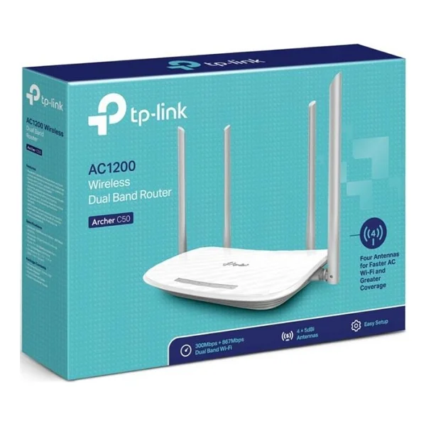 Tp-Link Archer C50 4 Port 1200 Mbps Router - Görsel 7