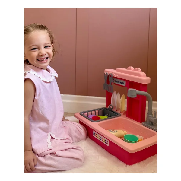 Let's Be Child Pilli İnteraktif Pembe Lavabo Seti Lc-30916 - Görsel 5
