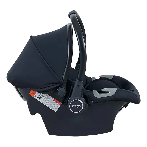 Prego Ana Kucağı Puseti Taşıma Oto Koltuğu 0-10 Kg Kumaş Malzeme İle 3 Noktalı Emniyet Kemeri - Siyah - Görsel 2