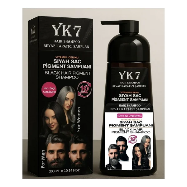 Yk7 Kozmetik Yk7 Beyaz Kapatıcı (Küllü Kumral 7.1) Şampuan 300 Ml. - Görsel 4