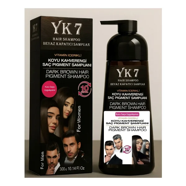Yk7 Kozmetik Yk7 Beyaz Kapatıcı (Küllü Kumral 7.1) Şampuan 300 Ml. - Görsel 3