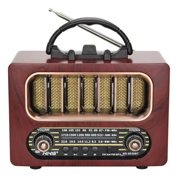Nns Ns-6636bt Bluetooth Nostaljik Radyo - Görsel 5