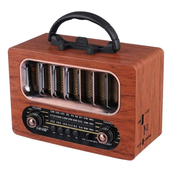 Nns Ns-6636bt Bluetooth Nostaljik Radyo - Görsel 2