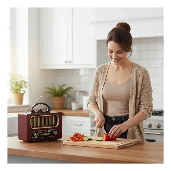 Nns Ns-6636bt Bluetooth Nostaljik Radyo - Görsel 4
