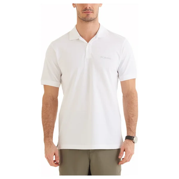Columbia Cascade Range Solid Iı Cs0214-100 Beyaz Kısa Kollu Polo Yaka Erkek Tişört - Görsel 10