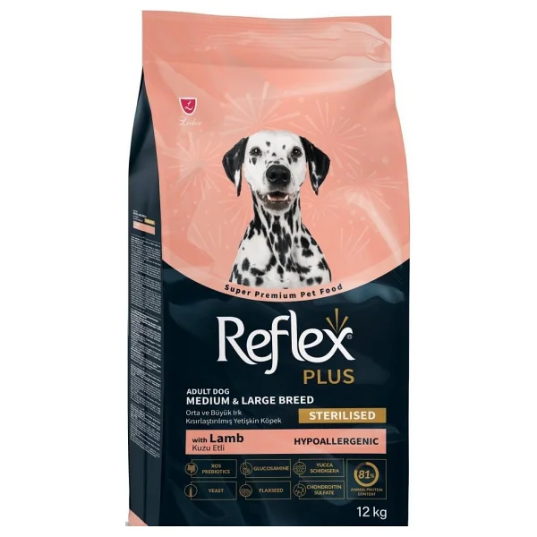 Reflex Plus Kuzu Etli 12 Kg Orta Ve Büyük Irk Kısırlaştırılmış Yetişkin Köpek Maması - Görsel 2